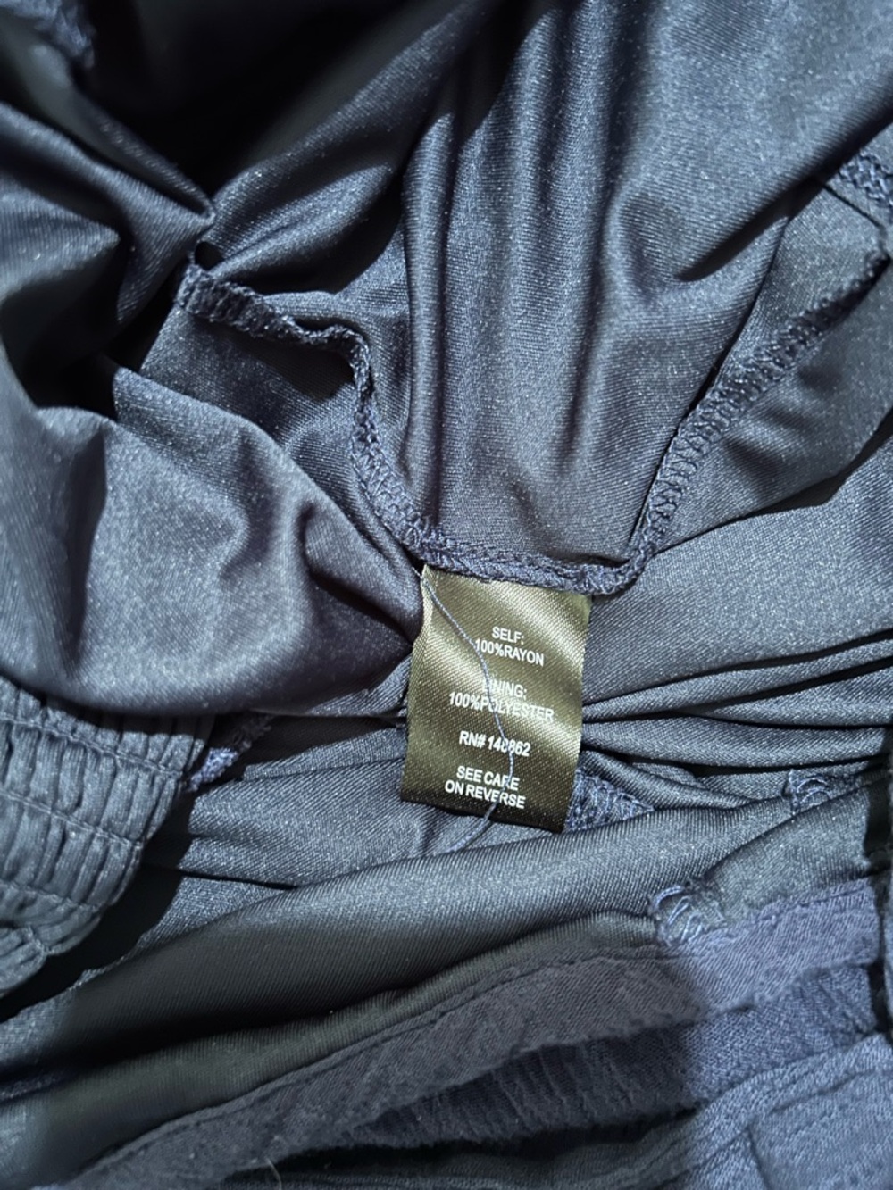 torrid Navy Smocked Maxi Dress with Spaghetti Straps - Picture 5 of 9